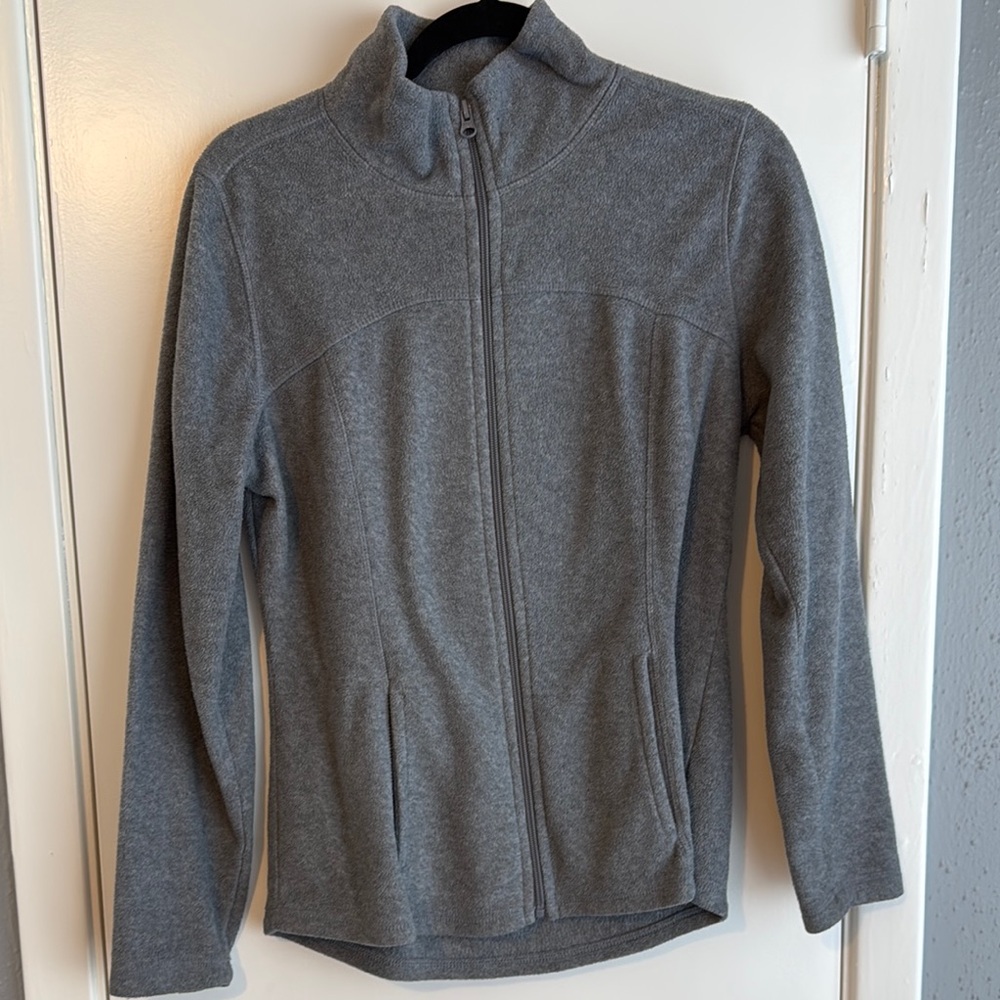 Old Navy Gray Fleece Zip-Up Jacket